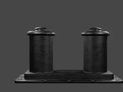 RMS Titanic Forecastle bollard free download  Free low-poly 3D model