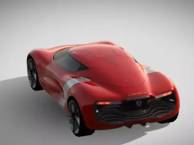 3D 2010 Renault DeZir Concept Model 3D model