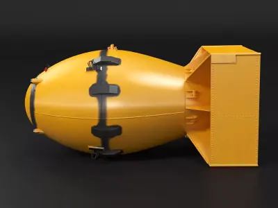 Fat Man Nuclear Bomb 3D model purchase
