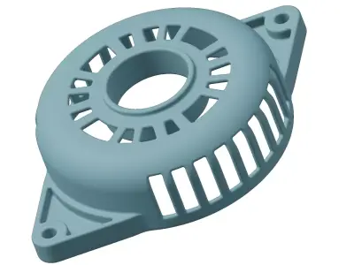 Plastic Alternator Housing Toy 3D model