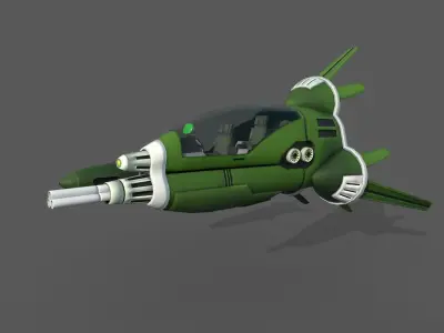 FIGHTER POD Low-poly 3D model purchase