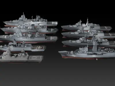MEKO Series Modern Frigate Collection 3D Model Pack