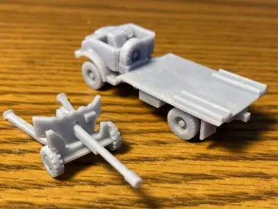 6 pdr portee Free 3D print model