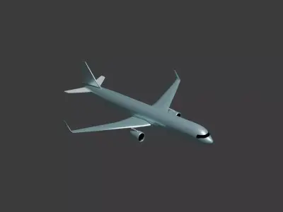 Low Poly Airbus A320 Free low-poly 3D model