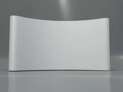 3D popup stand Low-poly 3D model