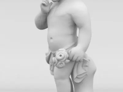 Child Sculpture 3D model 3D print model