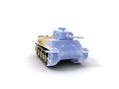 Olive Green Tank model pack Low-poly 3D model