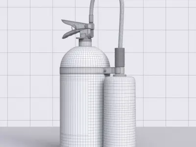 Fire extinguisher 3D model 15