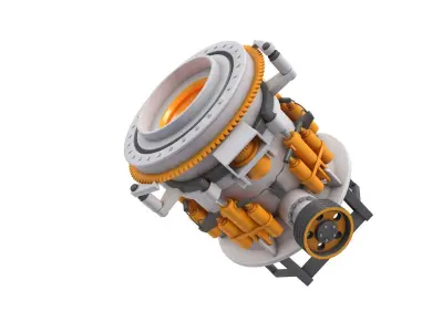 Hydraulic Cone Crusher 3D model