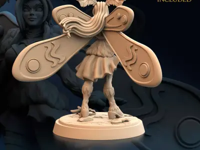  Twilight Matriarch - Moth Fairy Queen B 3D print model