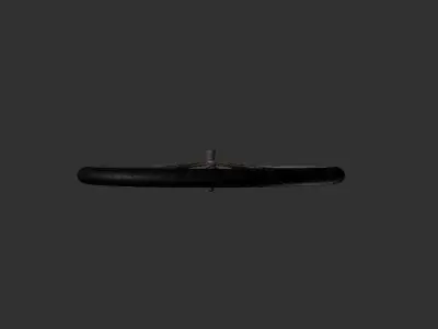 Indian Thella Tire Wheel Low-poly 3D model