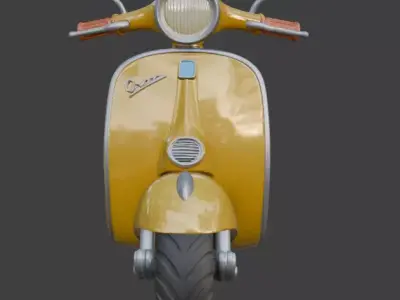 Vintage Retro Scooter 3D Model 3D model order