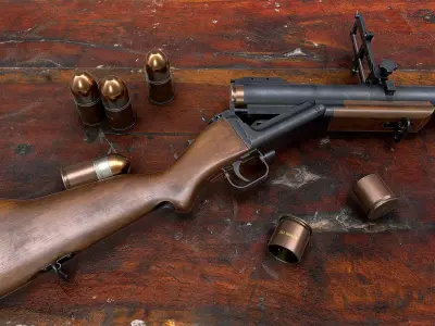 M79 grenade launcher 3D model