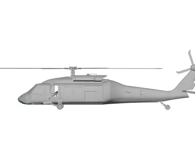 UH60 Black Hawk Free 3D model