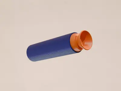 Realistic Toy Flintgun for Animation 3D model