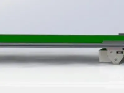 Large belt conveyor 3D model