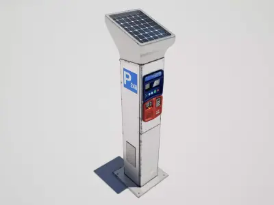 Parking Meter Machine 3D model