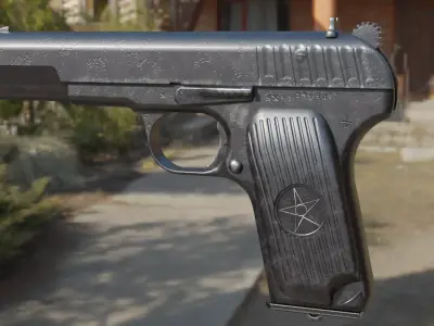 TT-33 pistol 3D model