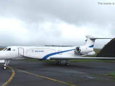 Electronic Surveillance Aircraft Simplified 3D model