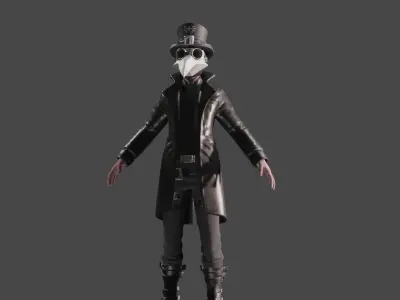 halloween 3d model made with blender part 2 Low-poly 3D model