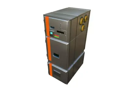 Medium Voltage Metal - Clad Air Insulated Switchgear Low-poly 3D model