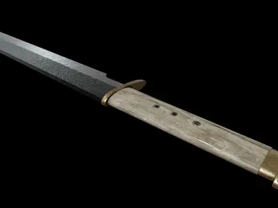 Viking Seax Low-poly 3D model