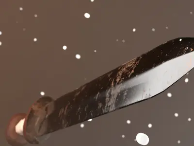 Medieval Roman gladius sword Low-poly 3D model