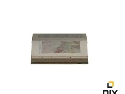 Old Worn Open Book 3D model