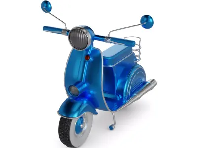 Electric Scooter 3D model 9