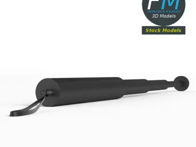 Expandable baton 3D model