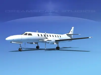 Swearingen SA226 Unmarked 2 3D model