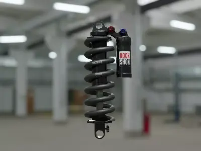 RockShox Vivid bike suspension 3D model