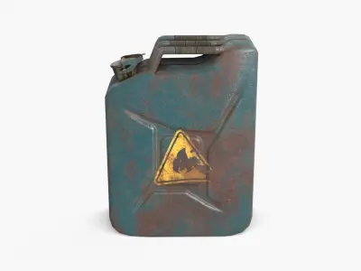 Jerrycan Asset 01 Low-poly 3D model