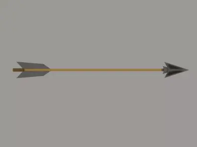 Bow Arrow Low-poly 3D model purchase