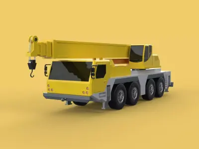 LIEBHERR LTM1070 LTM 1070 TELESCOPIC MOBILE CRANE CRAWLER TRUCK 3D model