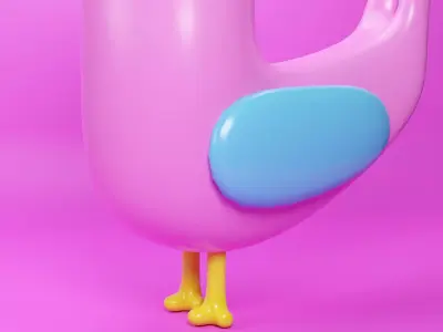 Realistic Bird Toy Free 3D model