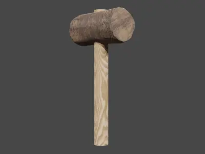 Wood Hammer 3D model