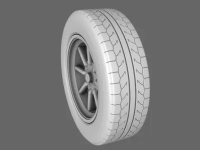 Car Tires Standard 3D model