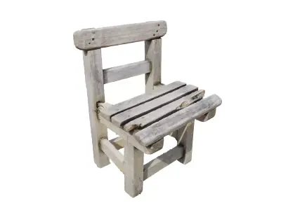 Antique Wooden Chair 3D model buy