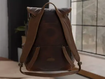 Worn Survivor Backpack - Post-Apoc Detailed 3D model