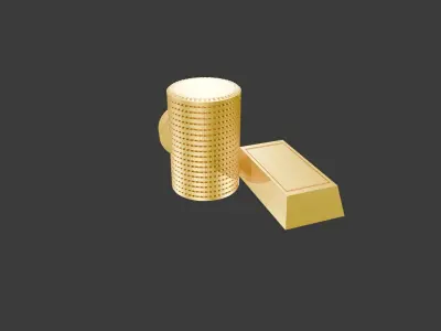 Money Low-poly 3D model