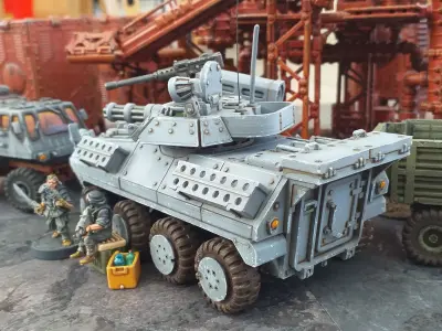 Light Armored Vehicle - 28mm Sci-Fi 3D print model