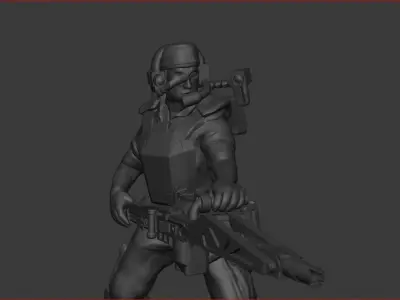 USCM Colonial Marines 3D print model