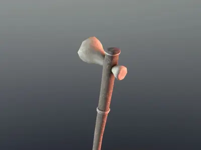 Hammer - Bone Low-poly 3D model