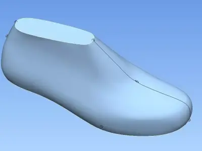 child shoe last 3D model