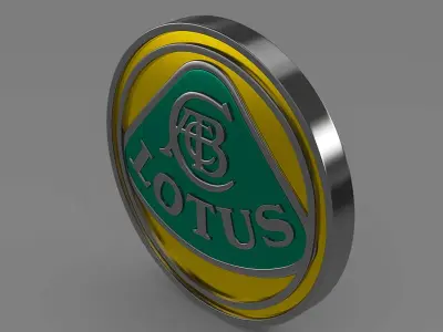 lotus logo 3D model by Sergey