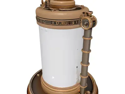 Vintage Steampunk Industrial Device 3D model