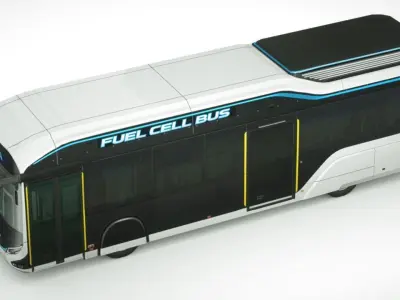 Toyota Sora Bus 2020 Low-poly 3D model