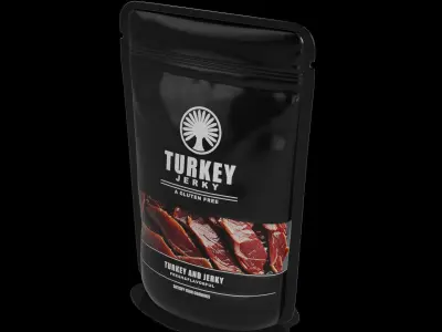Dried meats Turkey Jerky Low-poly 3D model