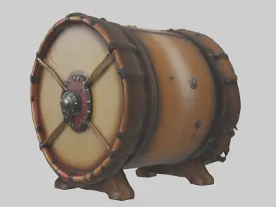 Battledrum Model 1 Low-poly 3D model